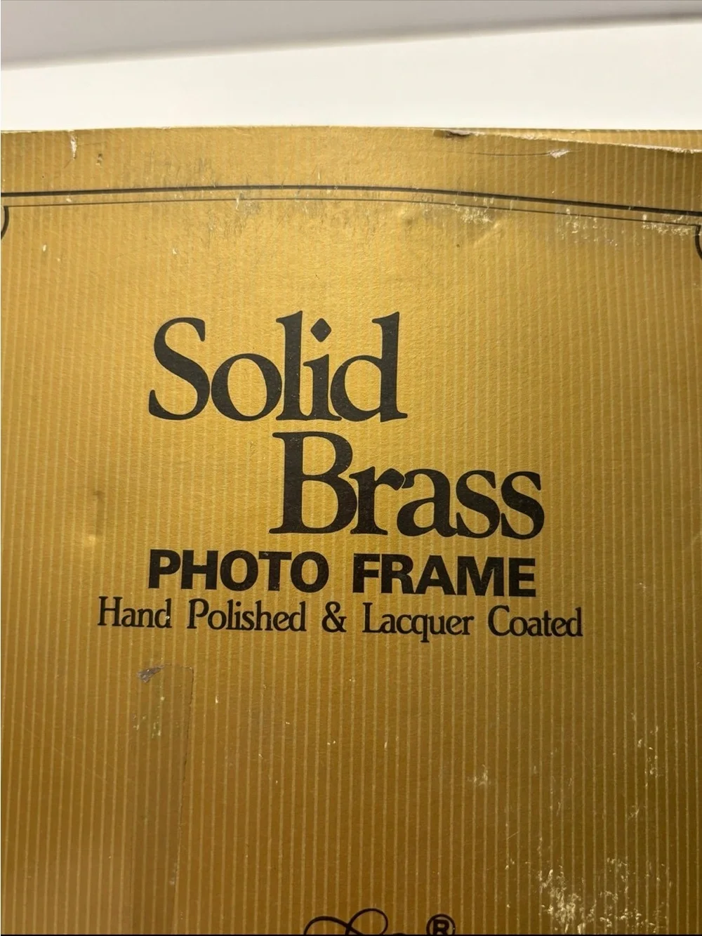 NWB Vintage Bowon Solid Brass Picture Phot Frame Loui Michel 5” x 7”